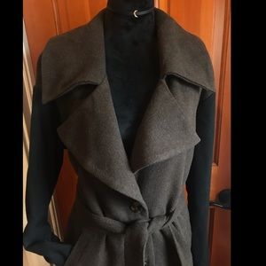 Black and brown wool coat from eve gravel